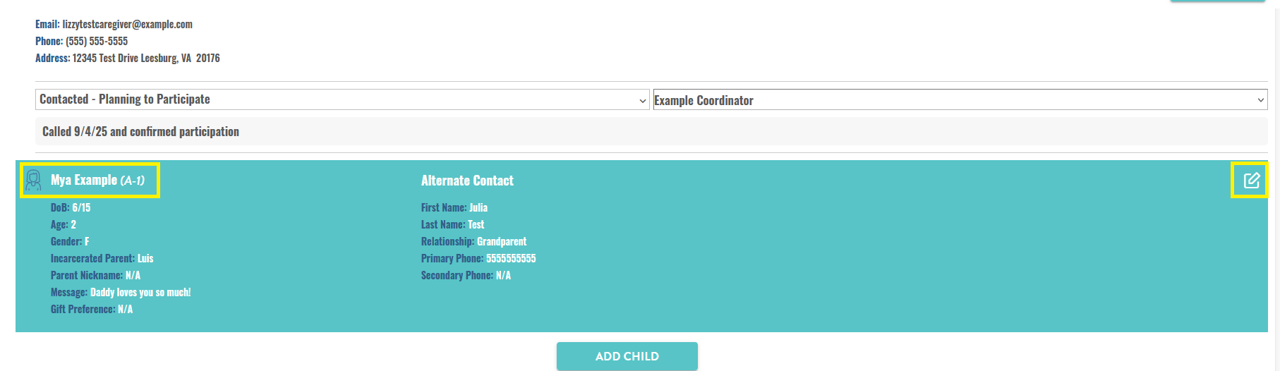 How do I update the child's gift preference? – Prison Fellowship